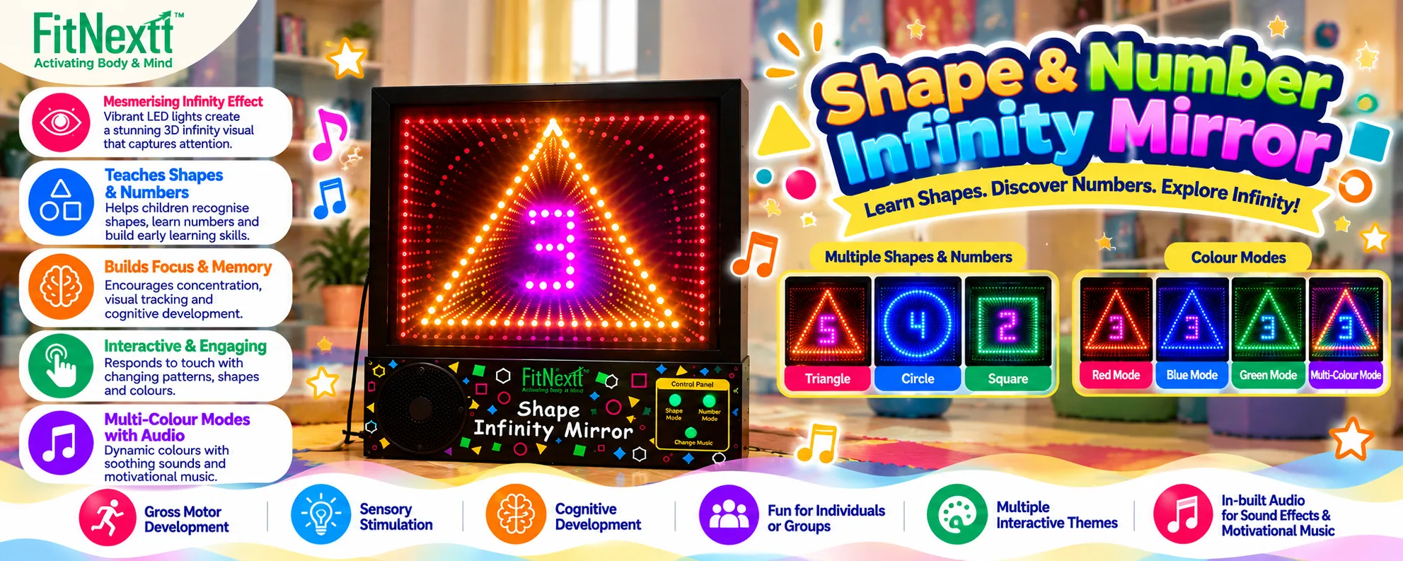 Shape-Number Infinity Mirror