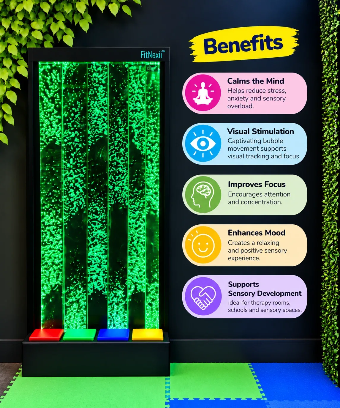 Interactive Sensory Bubble Wall