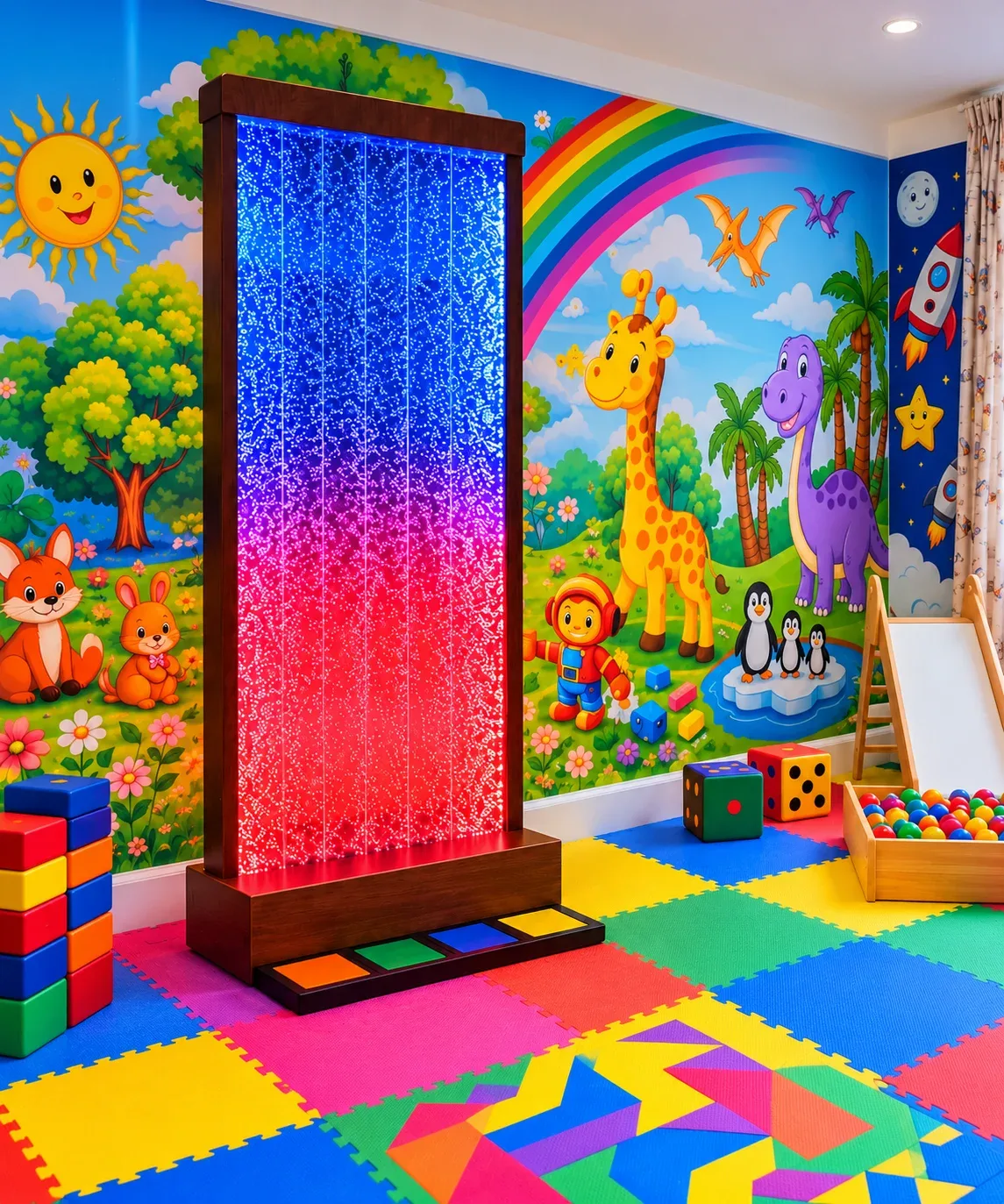 Interactive Sensory Bubble Wall