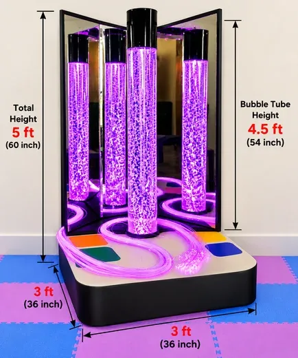 Interactive Sensory Bubble Tube
