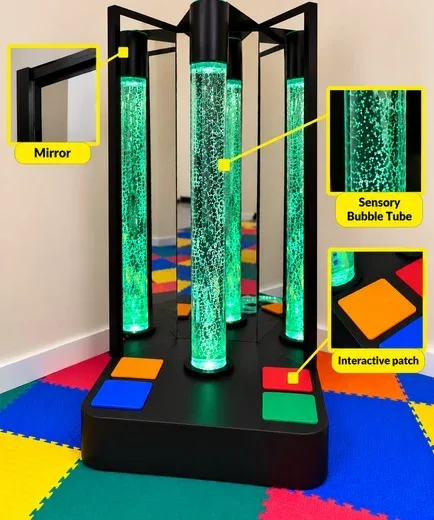 Interactive Sensory Bubble Tube
