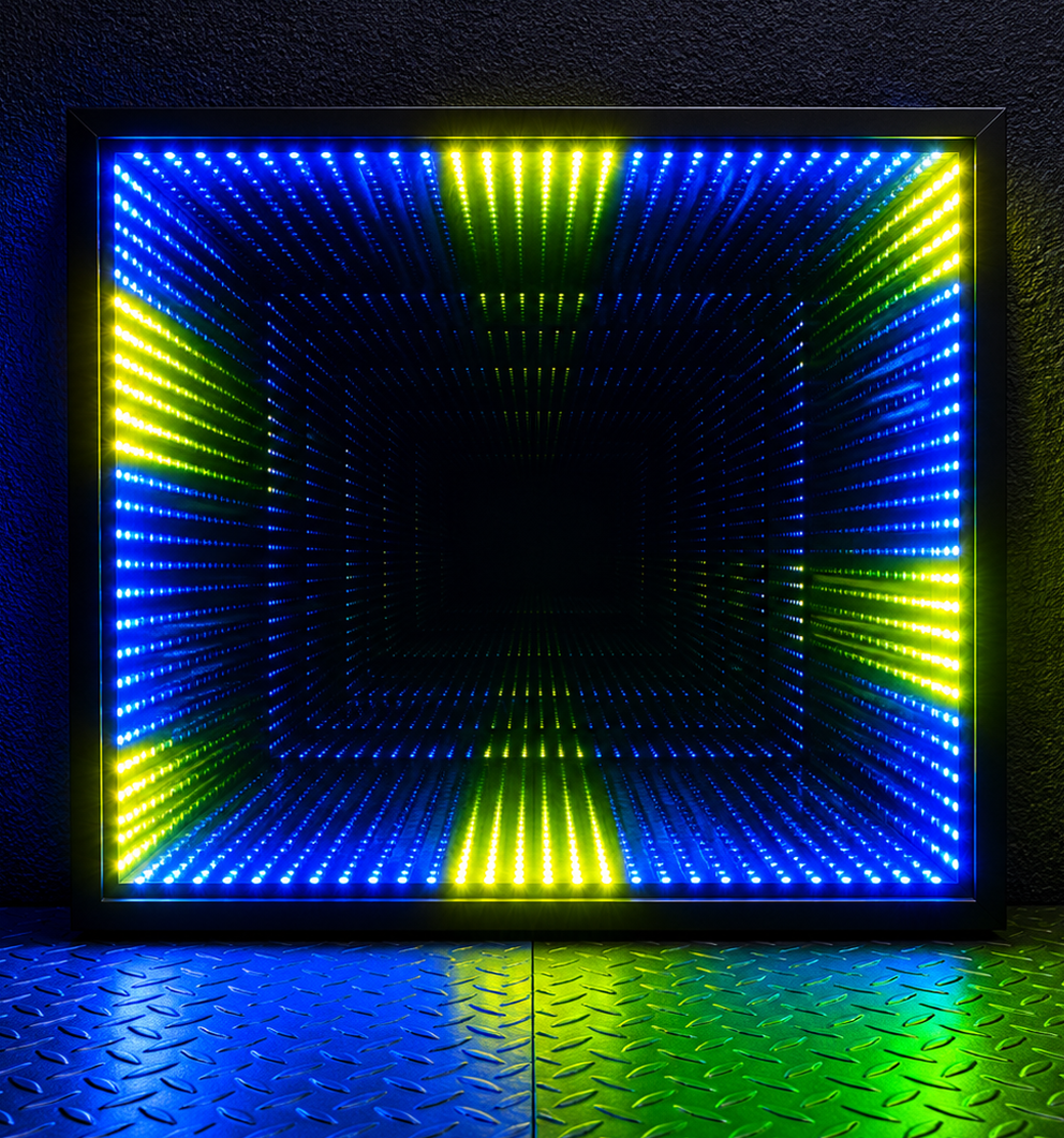 Sensory Rainbow Non - Interactive Infinity Mirror 